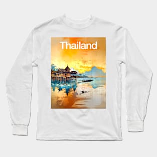 Thailand: Postcard from Thailand a Vision of Paradise Long Sleeve T-Shirt